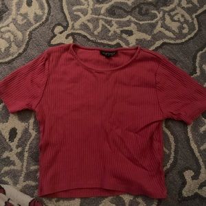 topshop basic cropped tee